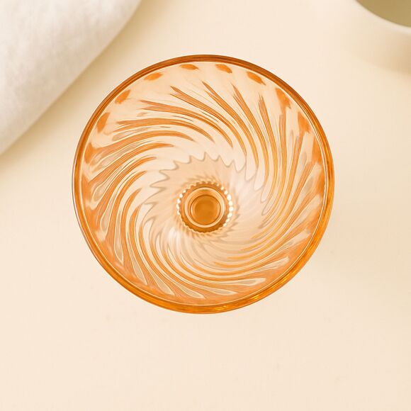 Luminarc | Rosaline Pink Swirl White Wine Glass 6 3/8" | EUC - Picture 4 of 5